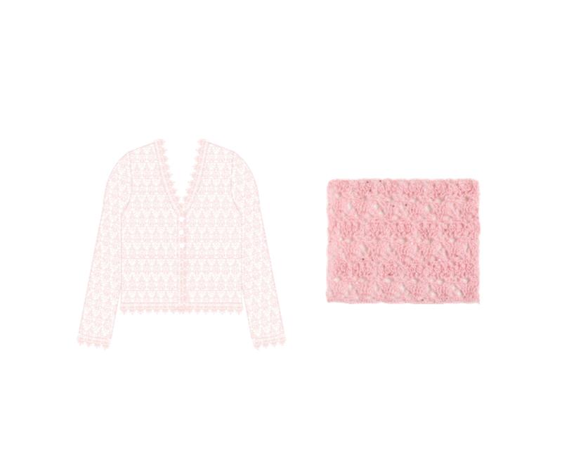 ComfortLace Cardigan Crochet Yarn Kit