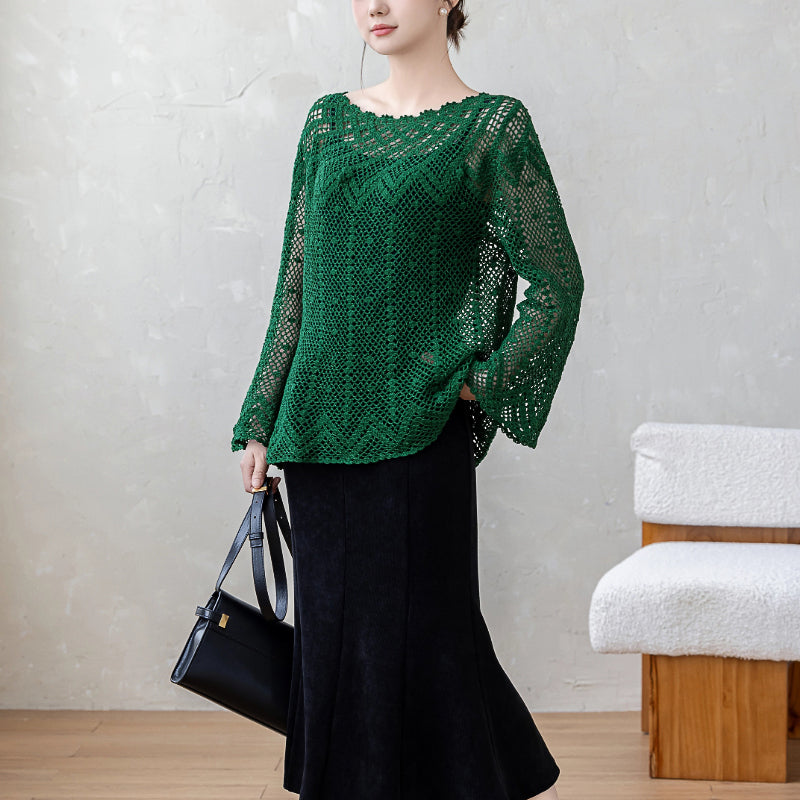 String Lace Blouse Crochet Yarn Kit