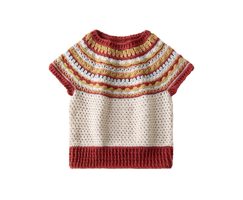 Glacier Yoke Sweater Crochet Yarn Kit | Nordic Aesthetics Series | Susan's Family