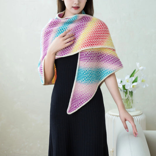 Sunglow Schal stricken digitales Muster