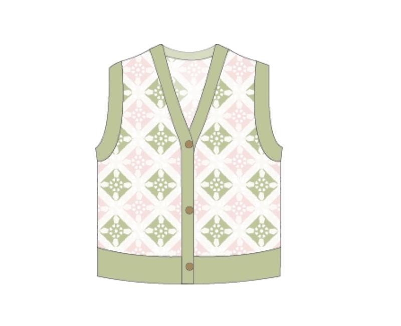 Lotus Patchwork Vest Crochet Yarn Kit | Chinese Aesthetics Series | Susan's Family