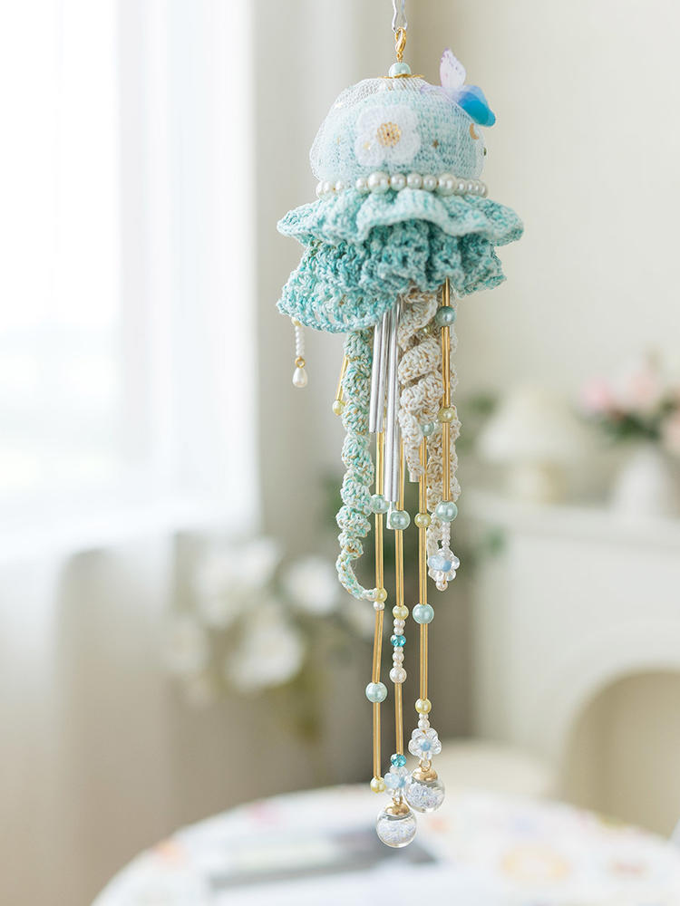 Jellyfish Wind-bell Crochet Yarn Kit