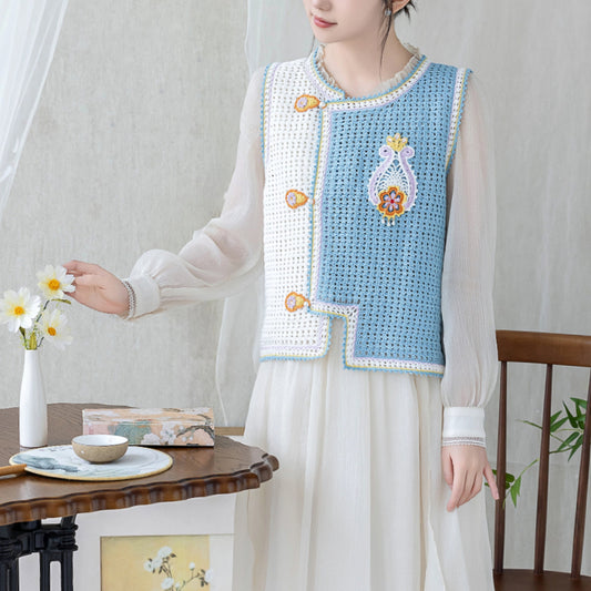 Häkelgarn-Set für Staubschutzweste | Serie „Chinesische Ästhetik“ | Susans Familie