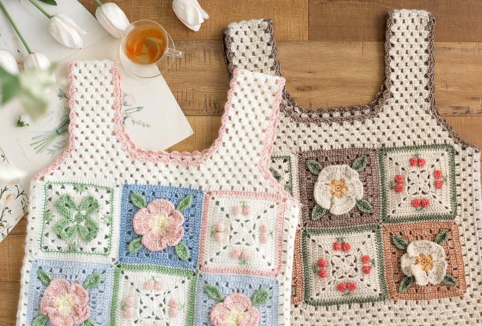 Clear Floral Vest Crochet Pattern