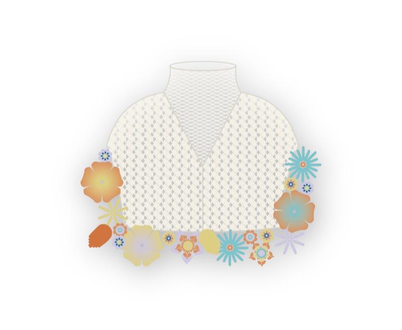 Mannai Shawl Crochet Yarn Kit | Retro Nostalgia Series | Susan's Family