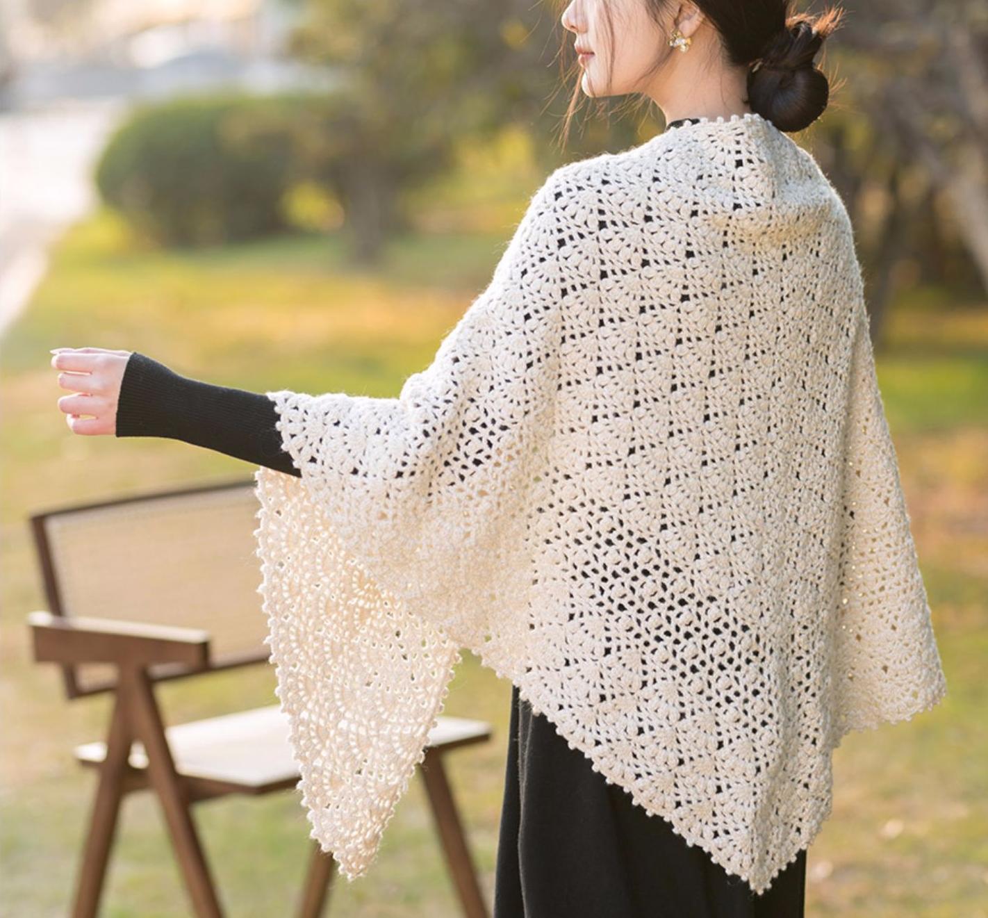 Linglong Shawl Crochet Yarn Kit