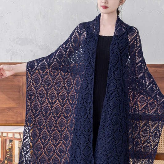 Häkelgarn-Set für Schals mit Ananasmuster