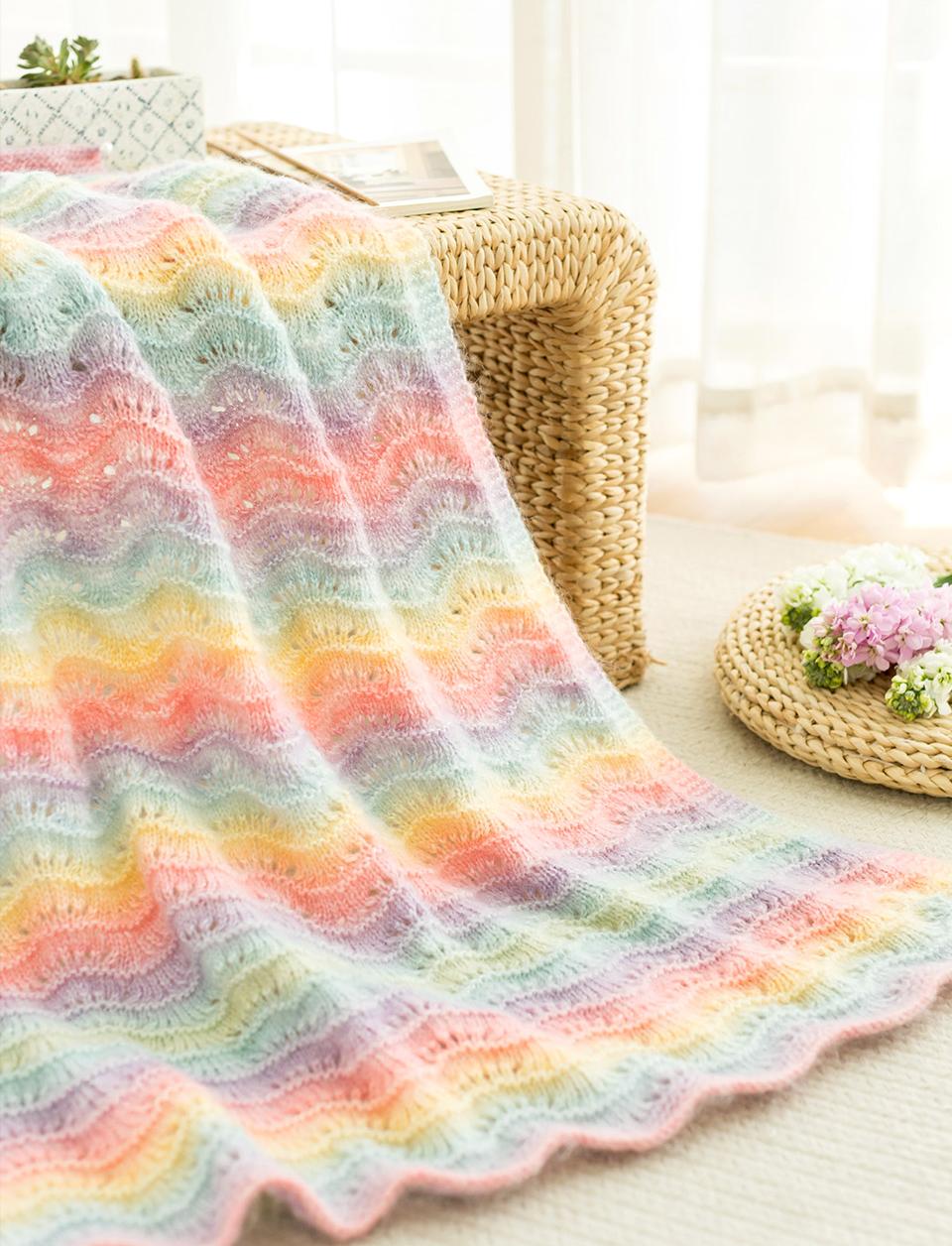 Mound Lily Blanket Knit Yarn Kit