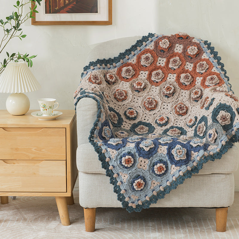 Vernal Patchwork Blanket Crochet Yarn Kit