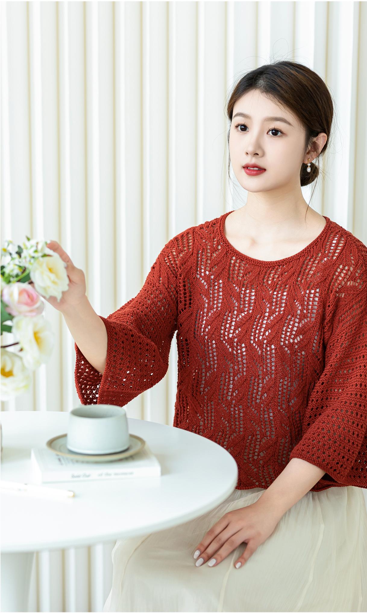 Rhiannon Bell Sleeves Top Knit Yarn Kit