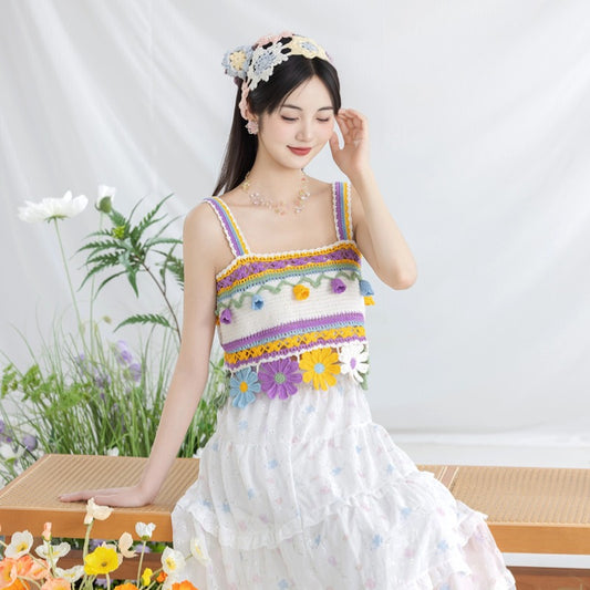 Midsummer Blossom Camisole Crochet Yarn Kit