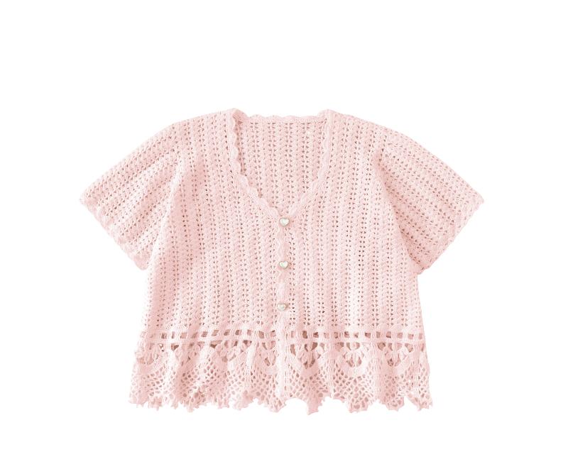 Crystal Peach Blossom Crochet Yarn Kit