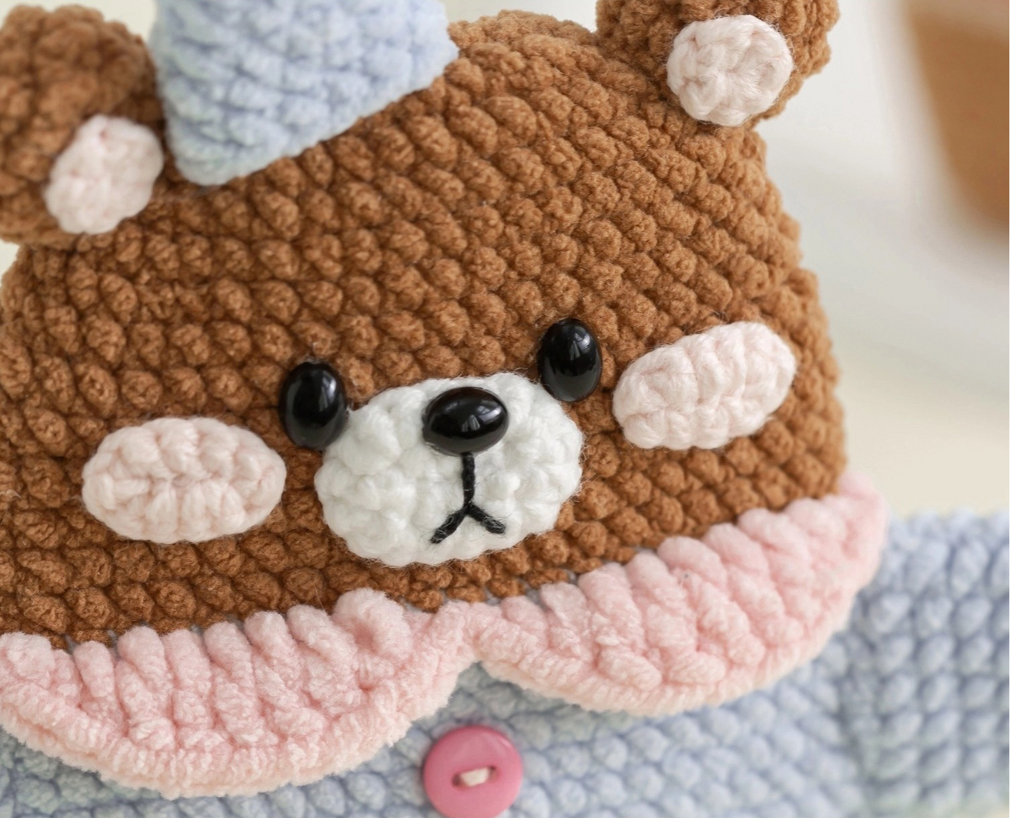 Bear Earphone Case Crochet Pattern