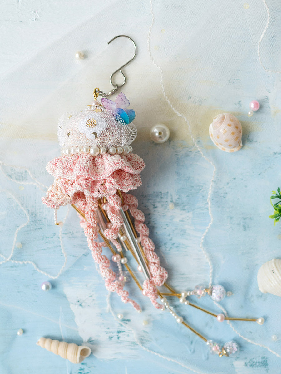 Jellyfish Wind-bell Crochet Yarn Kit