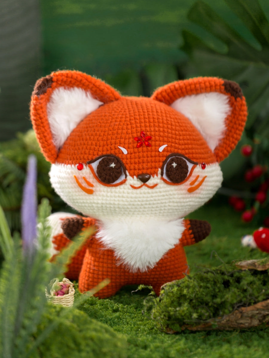 Cutie Fox Crochet Yarn Kit