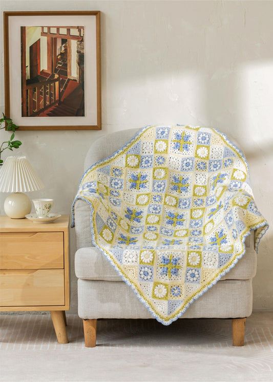 Blooming Flora Blanket Crochet Yarn Kit