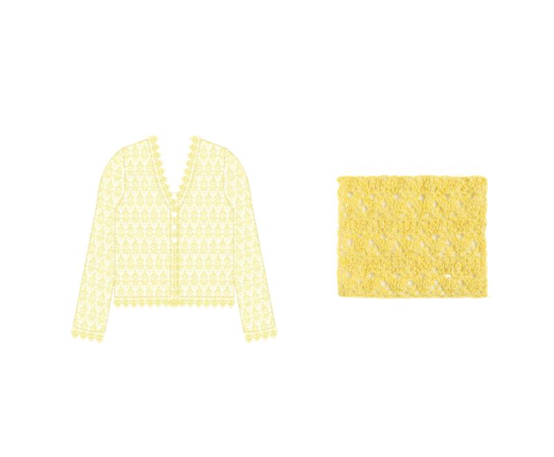 ComfortLace Cardigan Crochet Yarn Kit