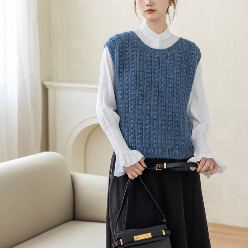 Bowknot Vest Crochet Yarn Kit