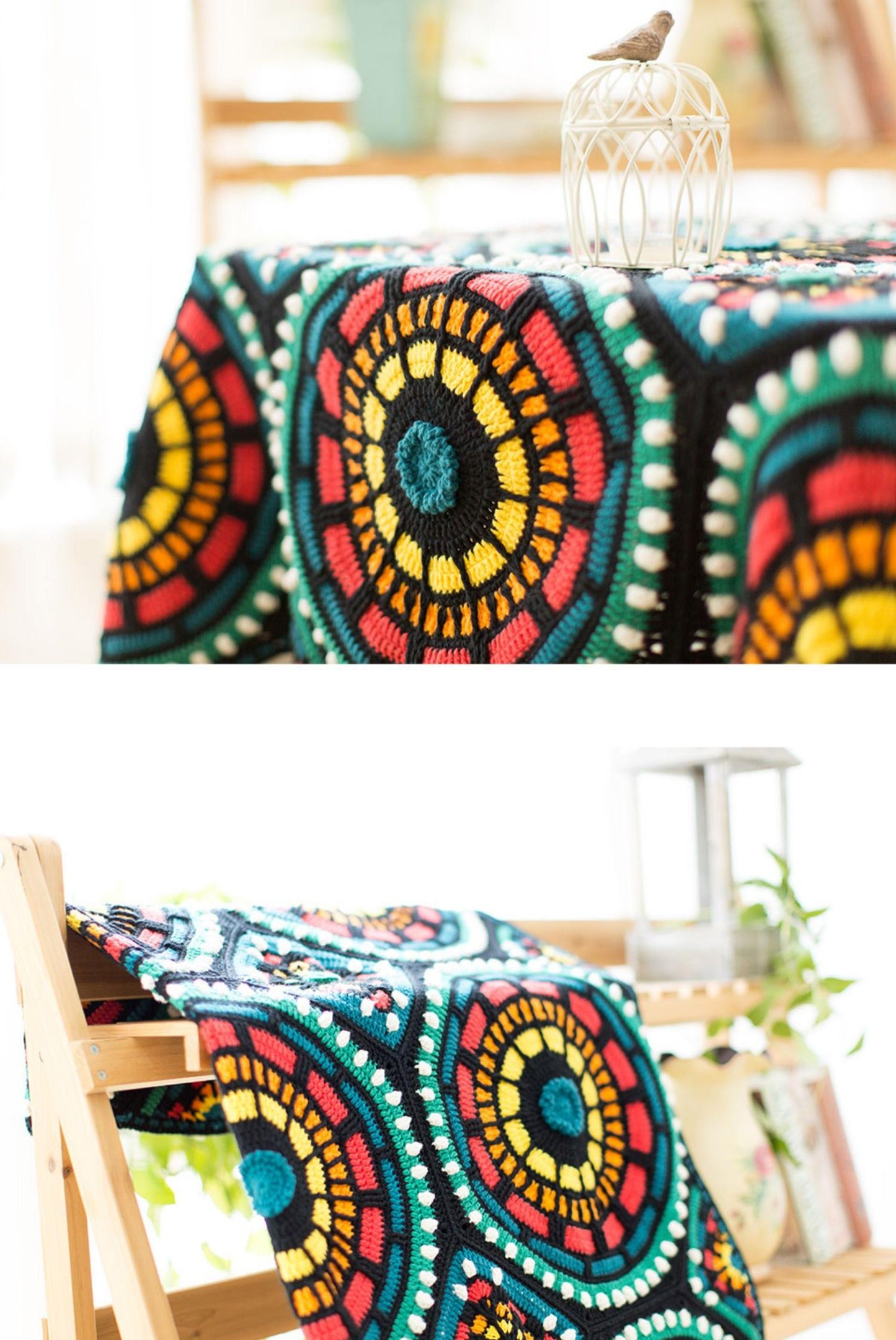 Morocco Mosaic Blanket Digital Crochet Blanket