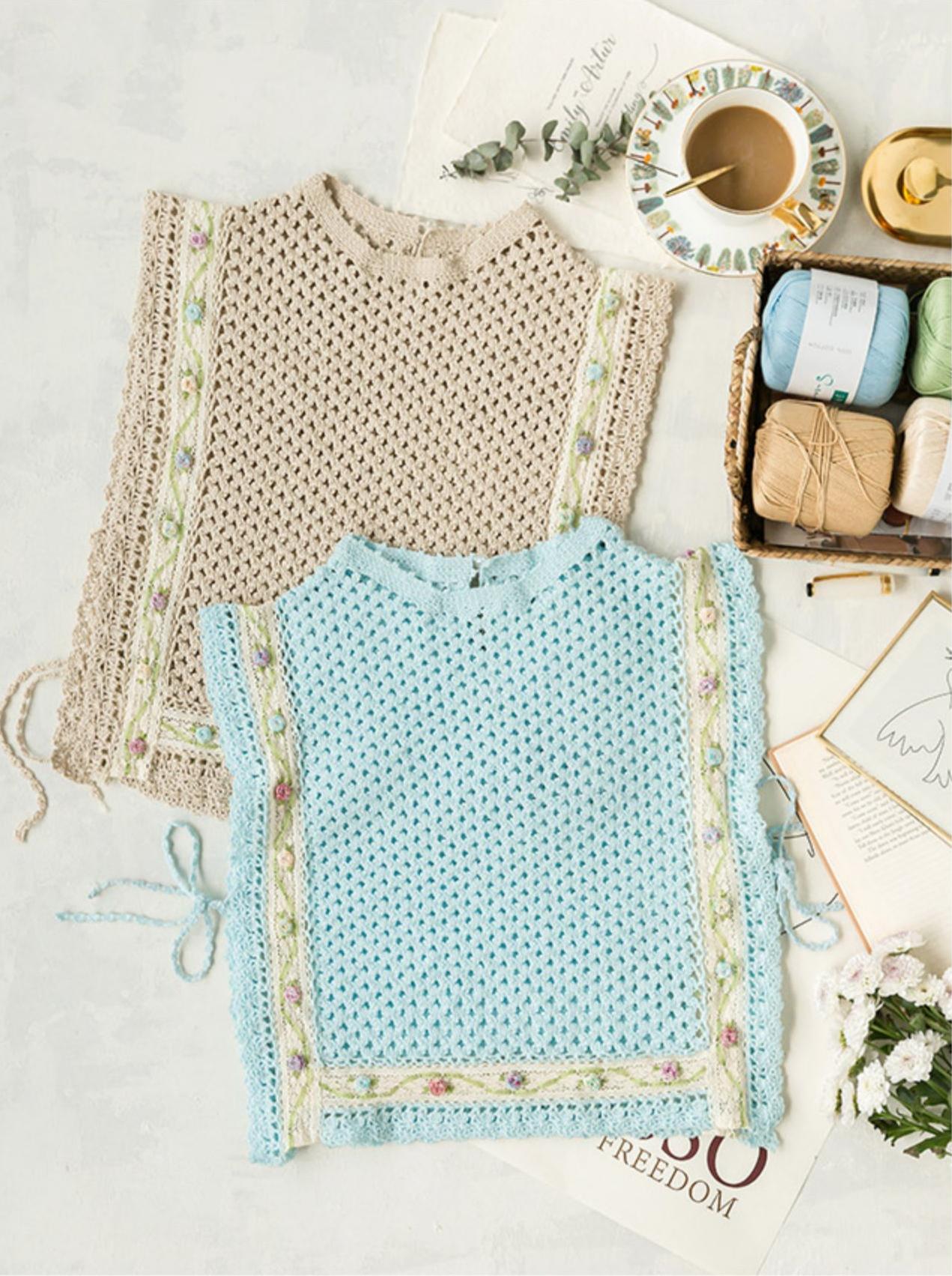 Jane Eyre Lace Vest Crochet Yarn Kit
