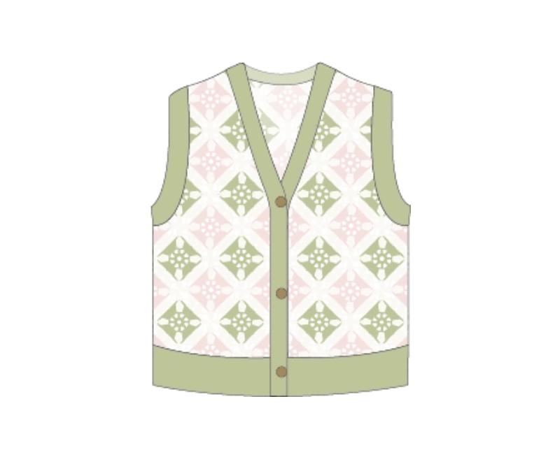 Lotus Patchwork Vest Crochet Yarn Kit | Chinese Aesthetics Series | Susan's Family
