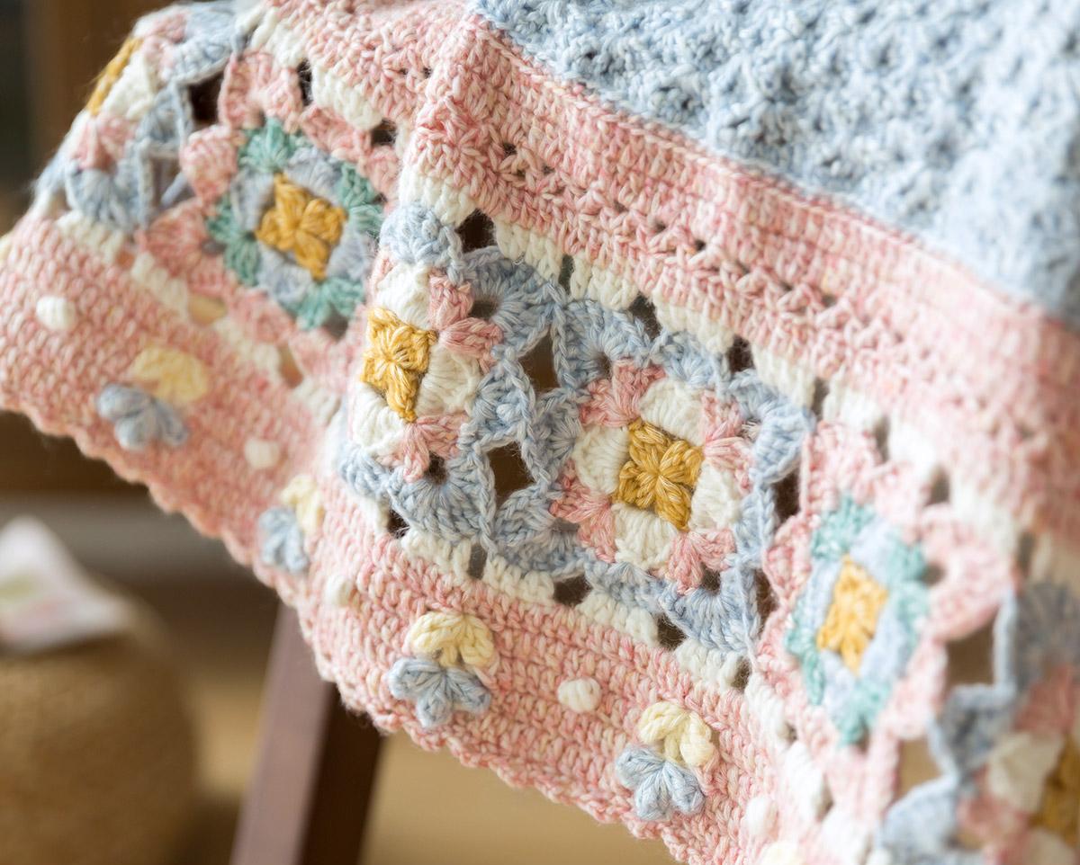 Tudor Rose Blanket Crochet Pattern