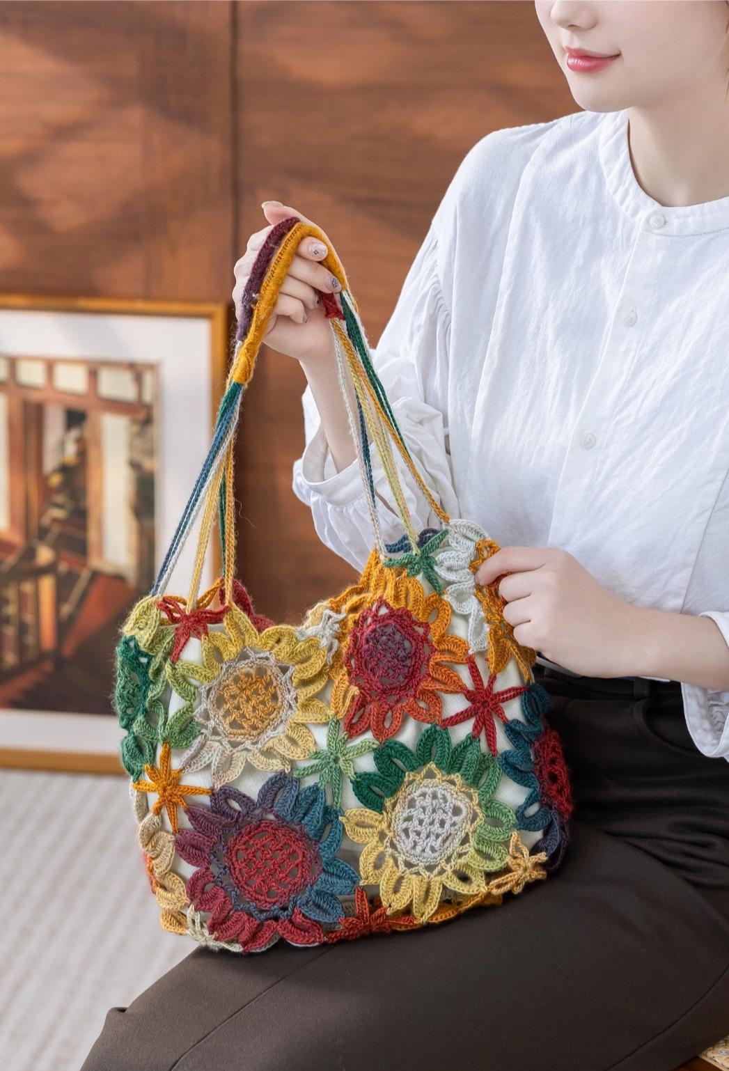 Sunflower Bag Crochet Yarn Kit