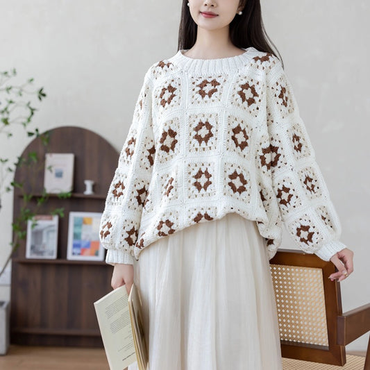 Cream Pullover Crochet Pattern