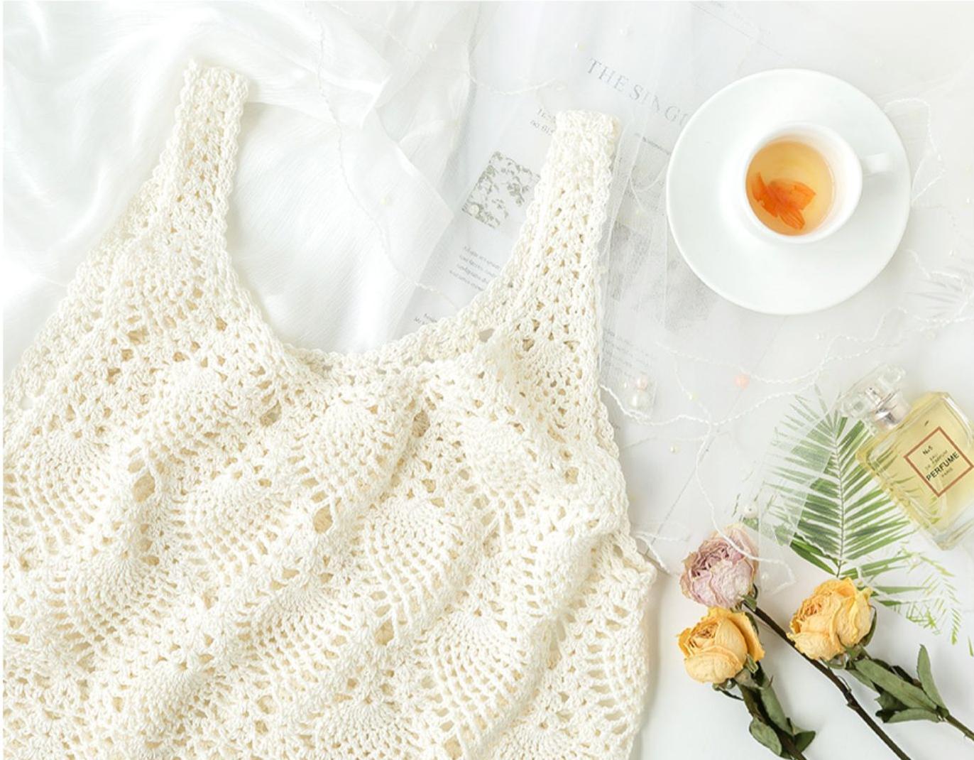 Pineapple Lace Camisole Crochet Kit