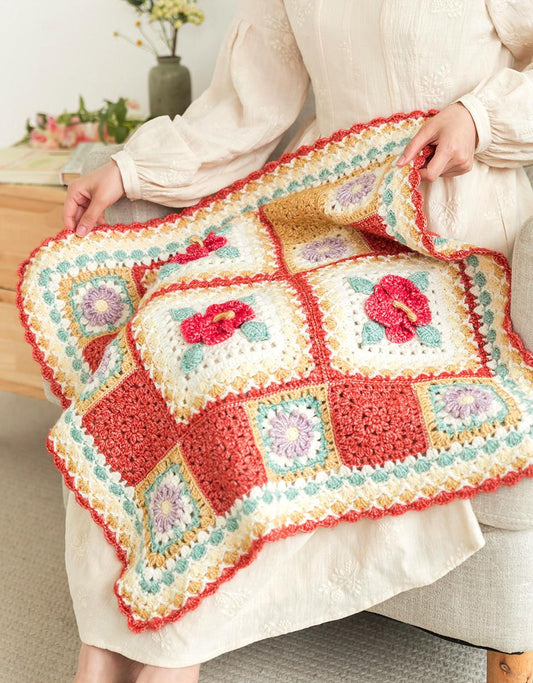 Häkelgarn-Set für quadratische Patchwork-Decke | Kräuterchronik-Serie | Susans Familie
