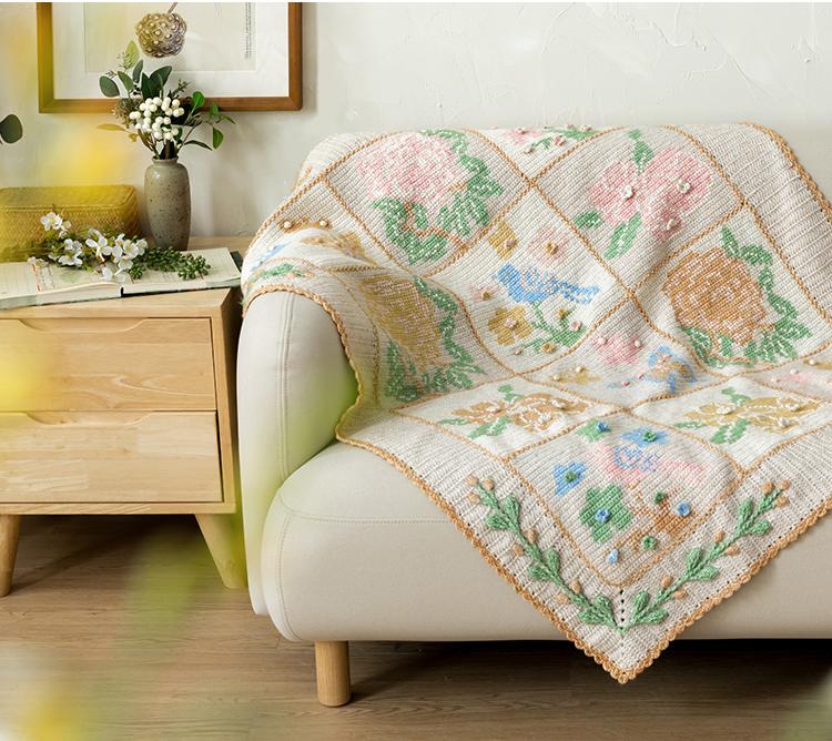 Ancient Intarsia Blanket Crochet Pattern