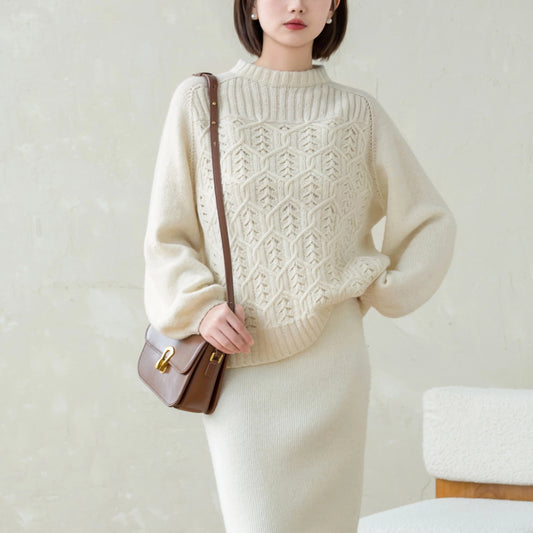 Wheat Ceramic Pullover Knit Pattern
