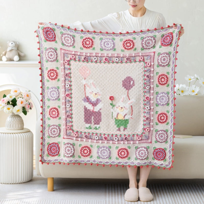 Animal Family Blanket Crochet Yarn Kit | Susan's Family
