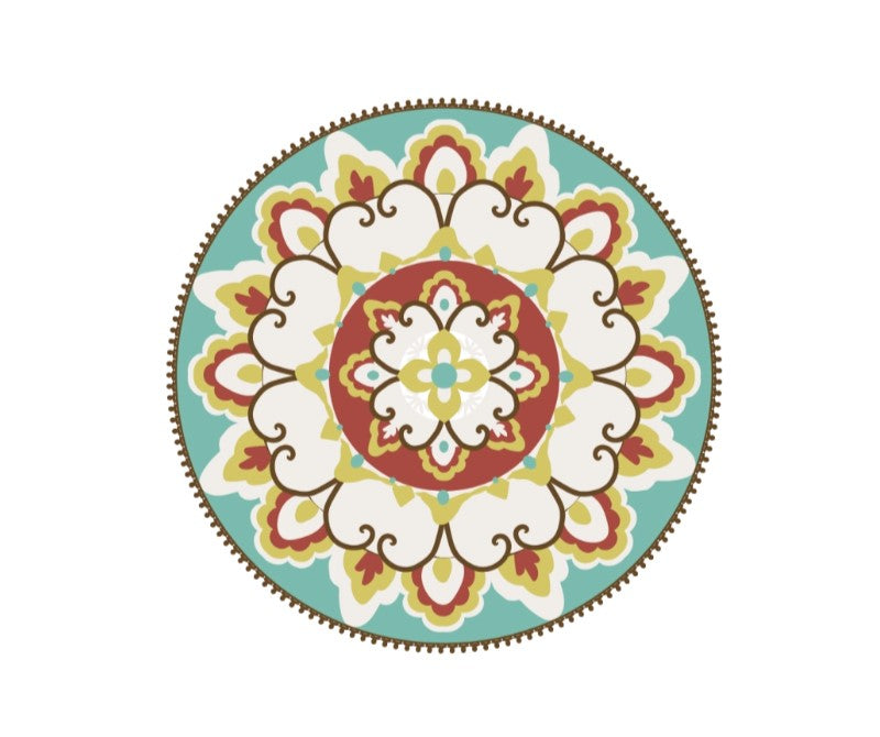 Lotus in Cloud Scroll Pillow Cover Crochet Kit