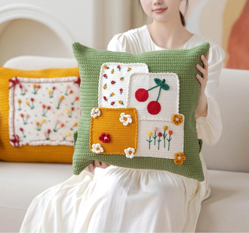 Ancient Fields Crochet Pillow Case Pattern