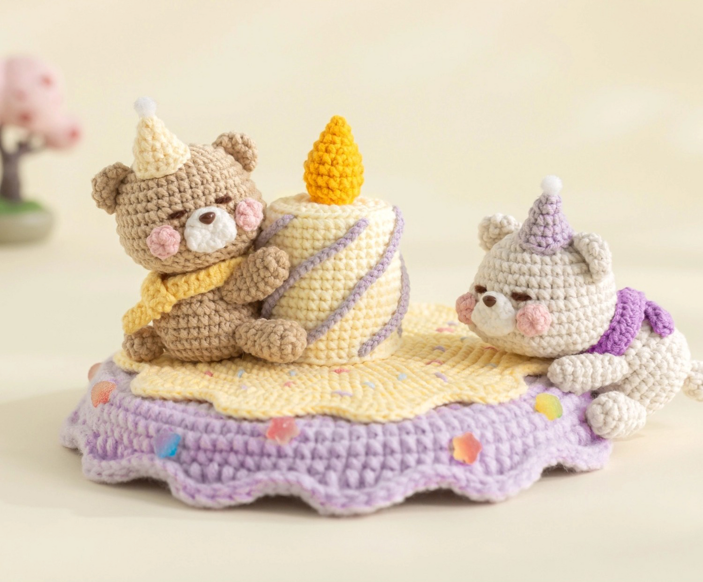 Bear's Cake Crochet Pattern