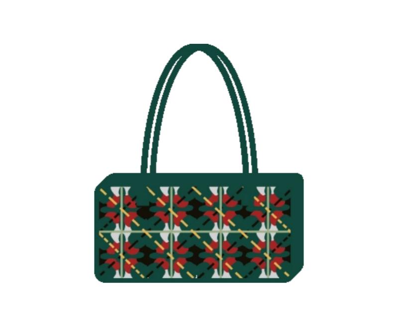 Argyle Tote Bag Crochet Kit