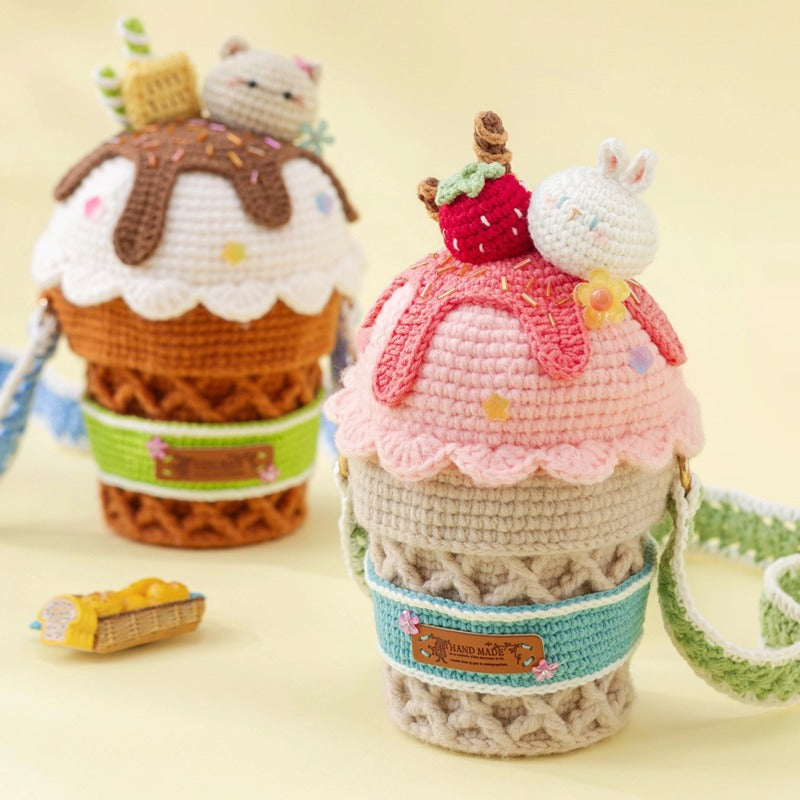 Ice-cream Cone Bag Crochet Yarn Kit