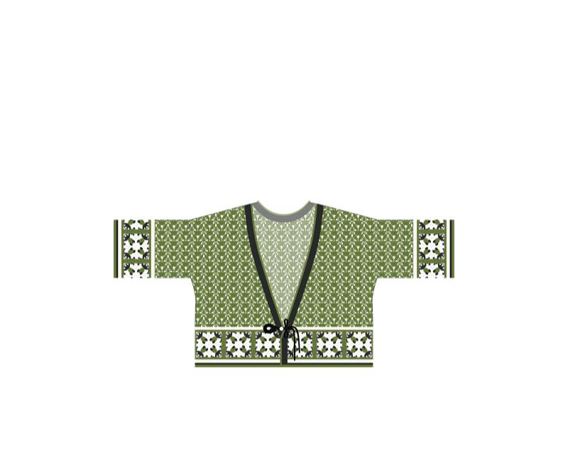 Jade Night Cardigan Crochet Yarn Kit