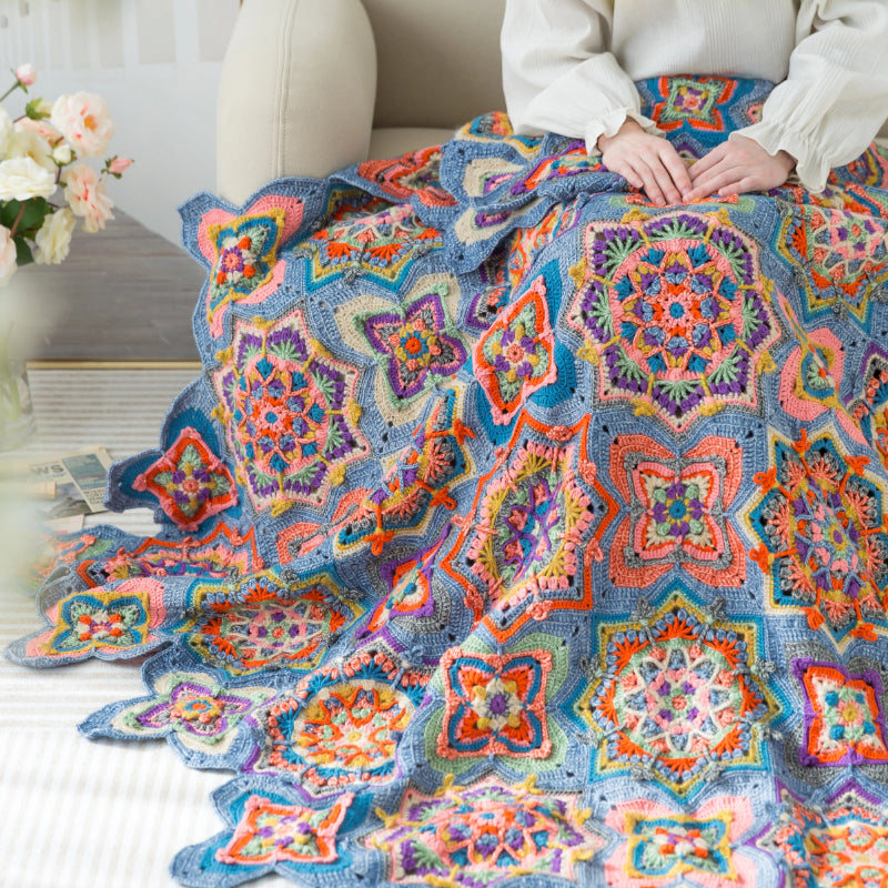 Essaouira Patchwork Blanket Digital Crochet Pattern