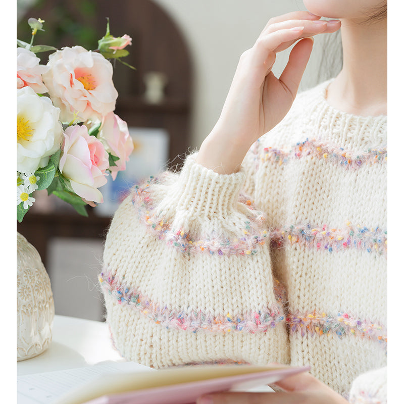 Cheese Peach Pullover Knit Pullover