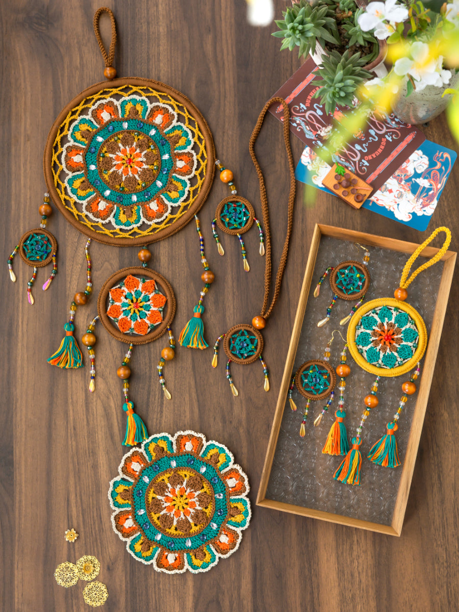 Ethereal Guardian Dreamcatcher Crochet Yarn Kit