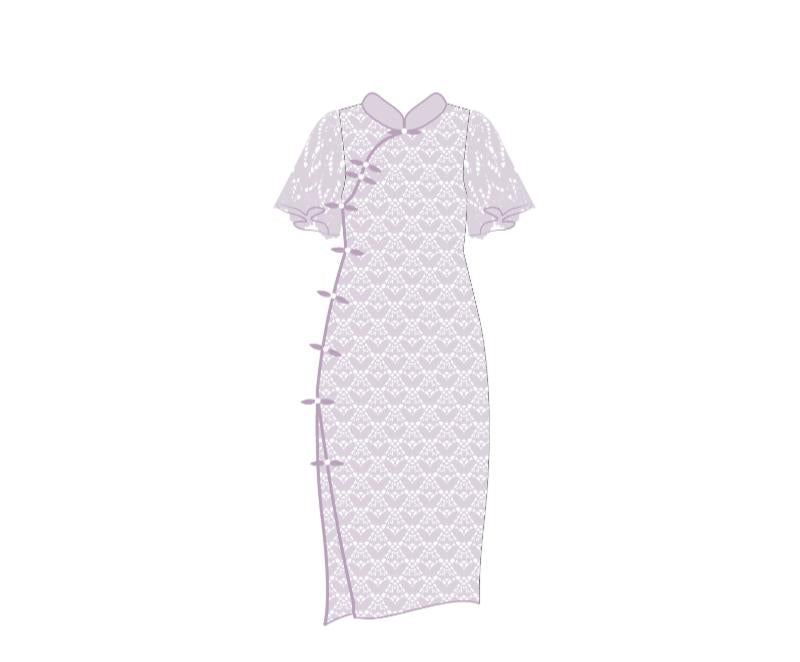 Orchid Grace Lace Dress Crochet Yarn Kit
