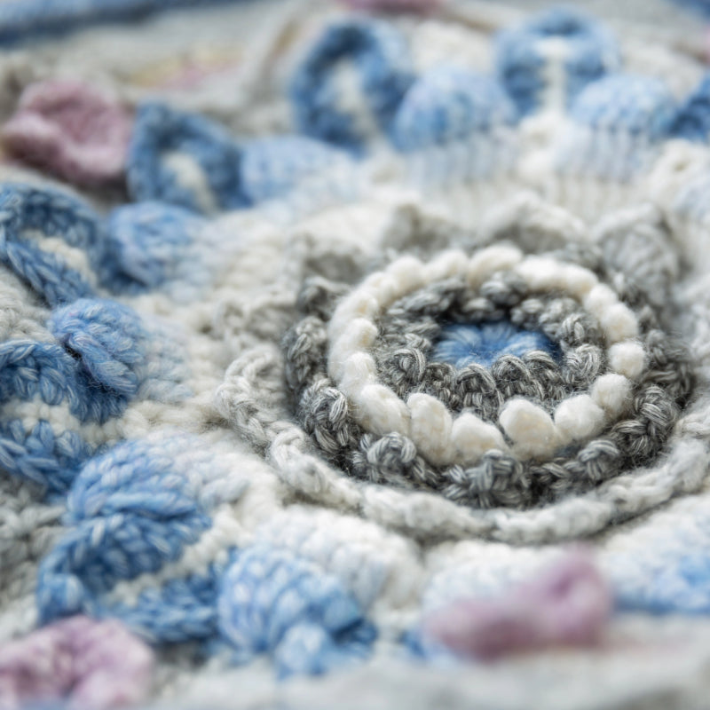 Floral Vitreous Enamel Blanket Crochet Pattern