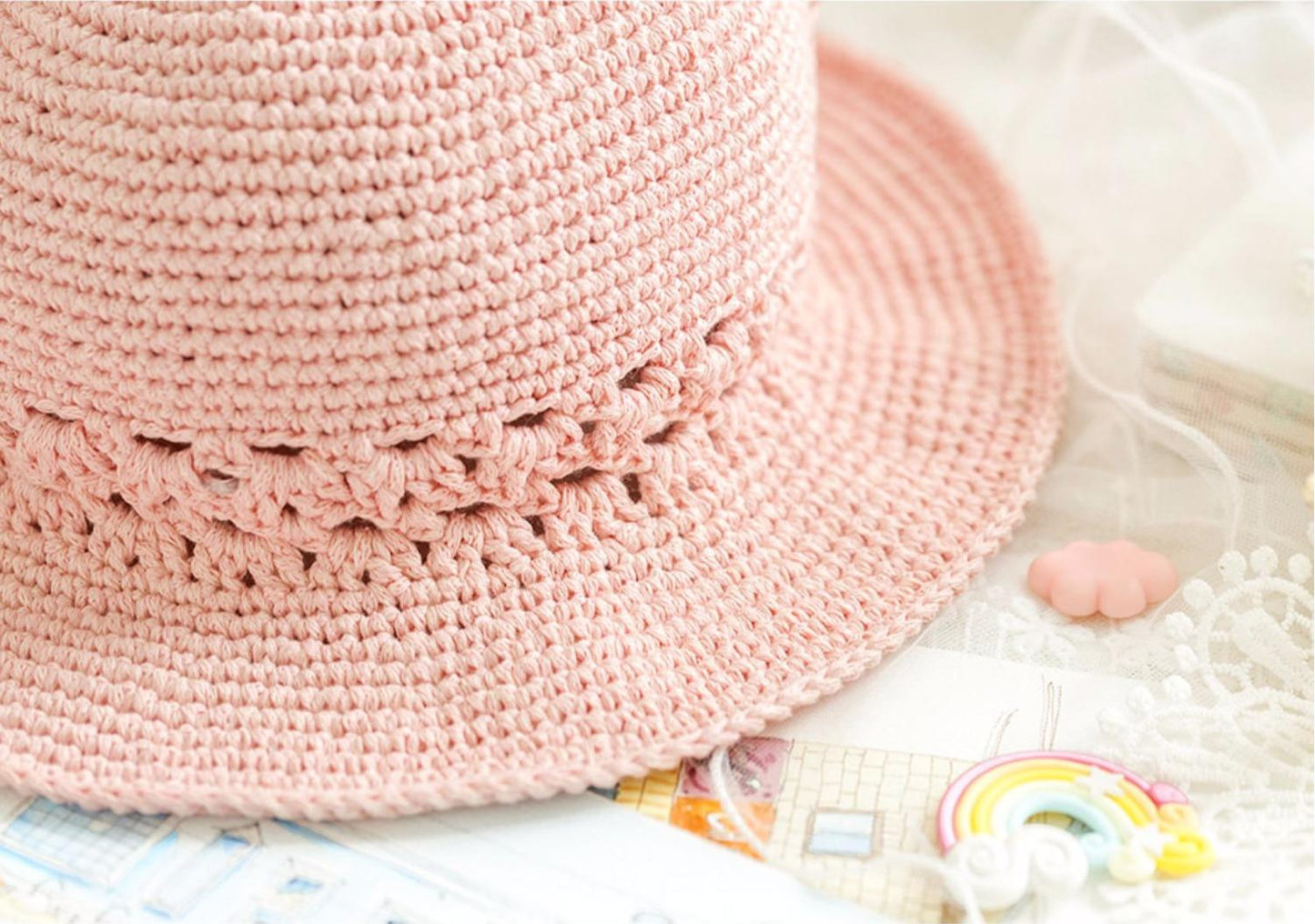 Cute Cat Hat And Bag Set Crochet Pattern