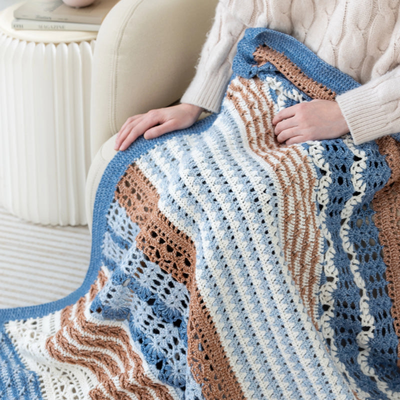 Wood Fog Blanket Crochet Pattern