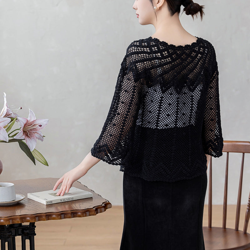 String Lace Blouse Crochet Yarn Kit