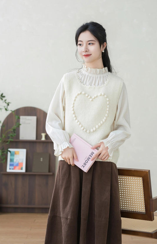 Heart Vest Crochet Yarn Kit