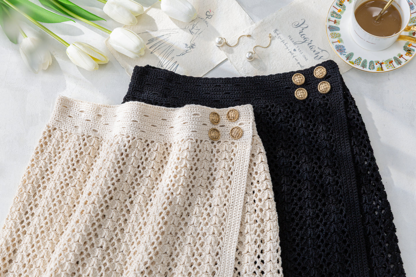 Lumen Vest-Skirt Set Crochet Chart Pattern | Limited Written Instructions | Video Tutorial Available
