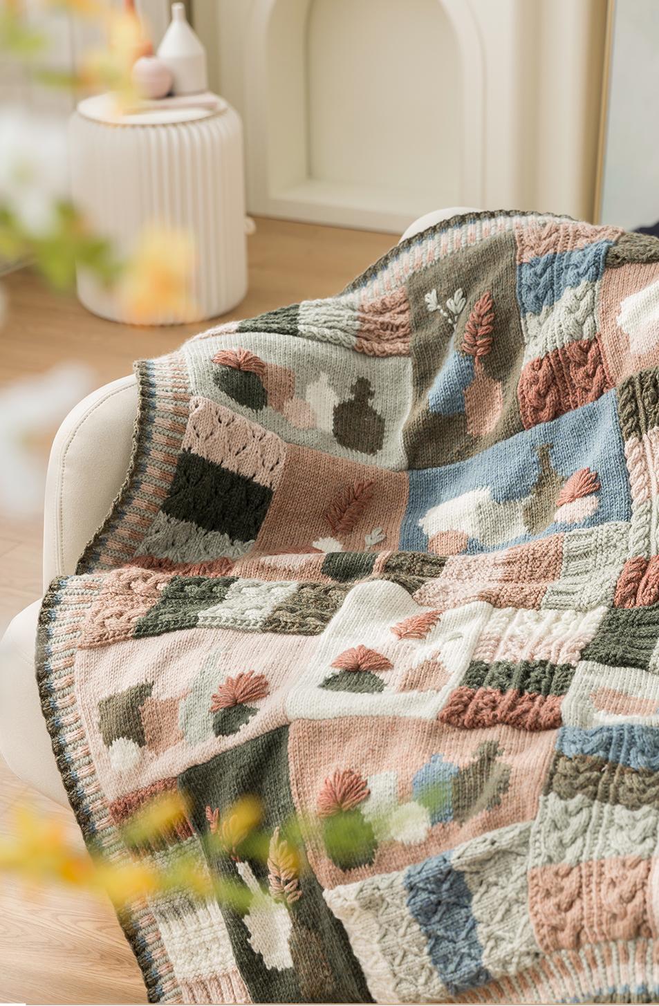 Mog Mosaic Blanket Knit Pattern